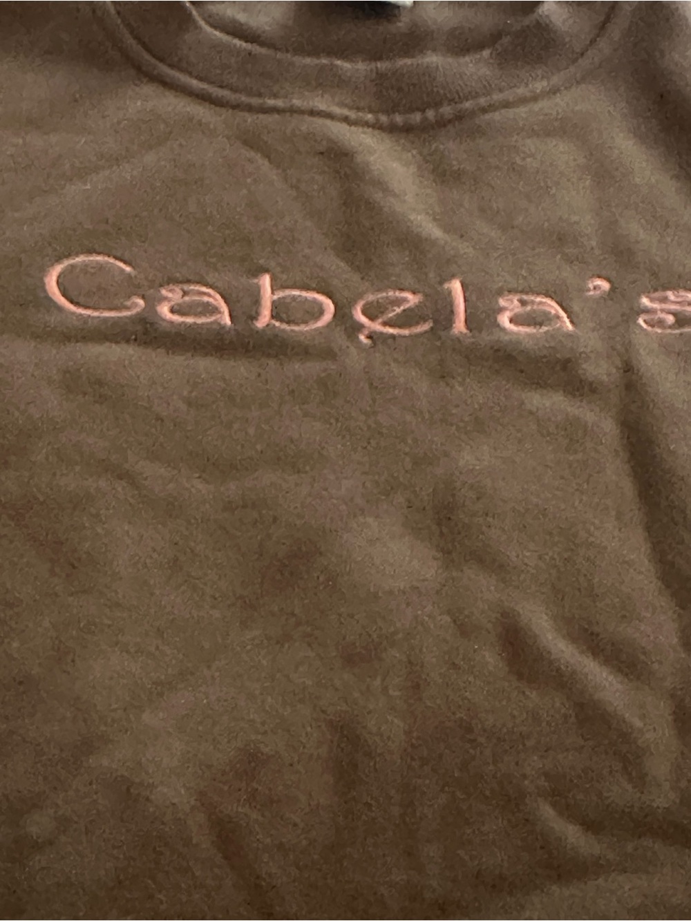 Cabela's women’s sweatshirt  - Brown with Pink Logo
